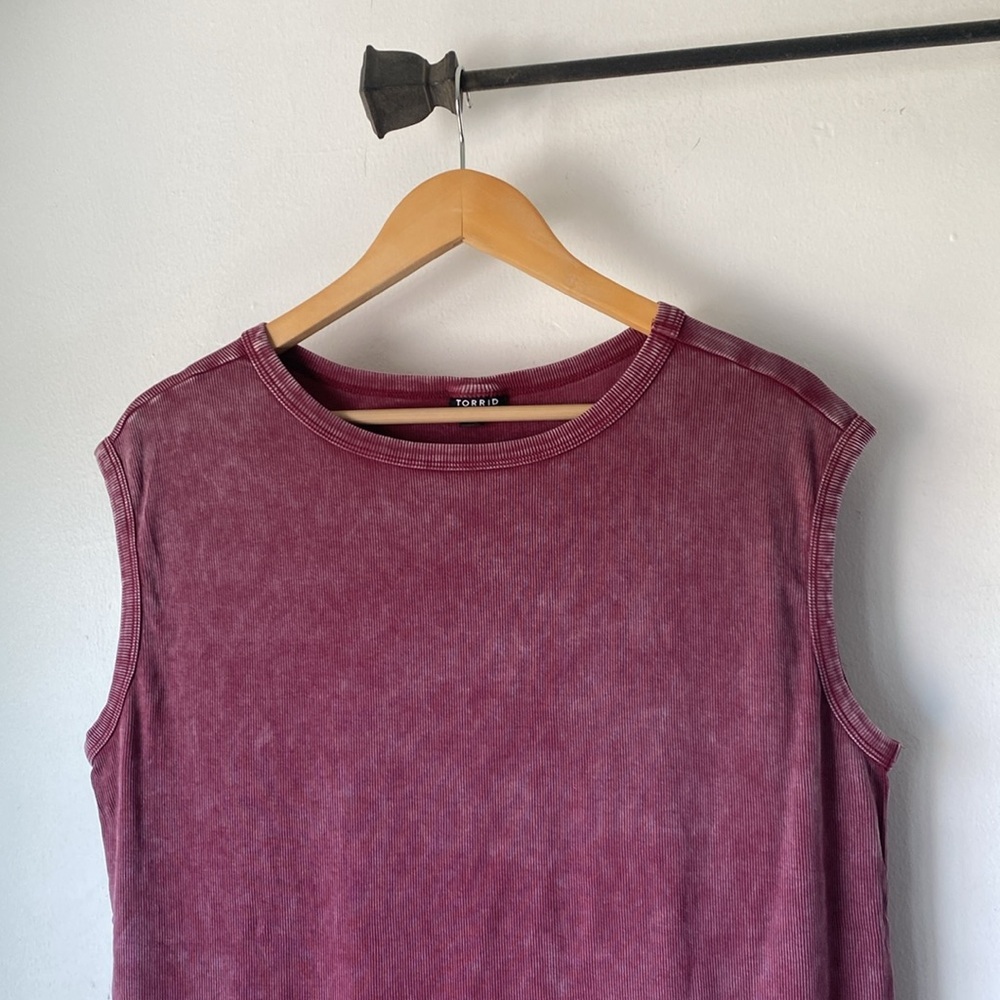 Torrid 1X Rib High Neck Muscle Tank Top - Picture 6 of 13